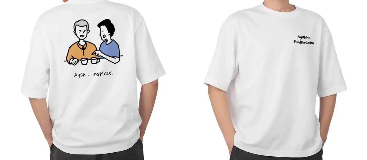 Desain kaos untuk klien