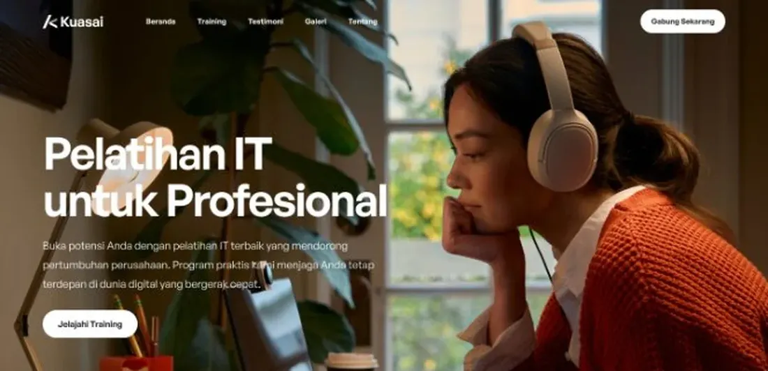 Website Kuasai, pelatihan IT untuk profesional