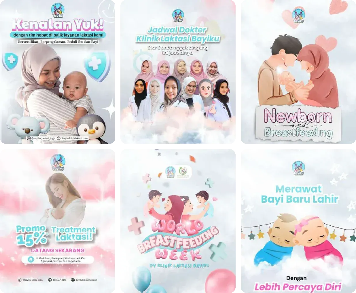 Feed Instagram Klinik Laktasi Bayiku Jogja