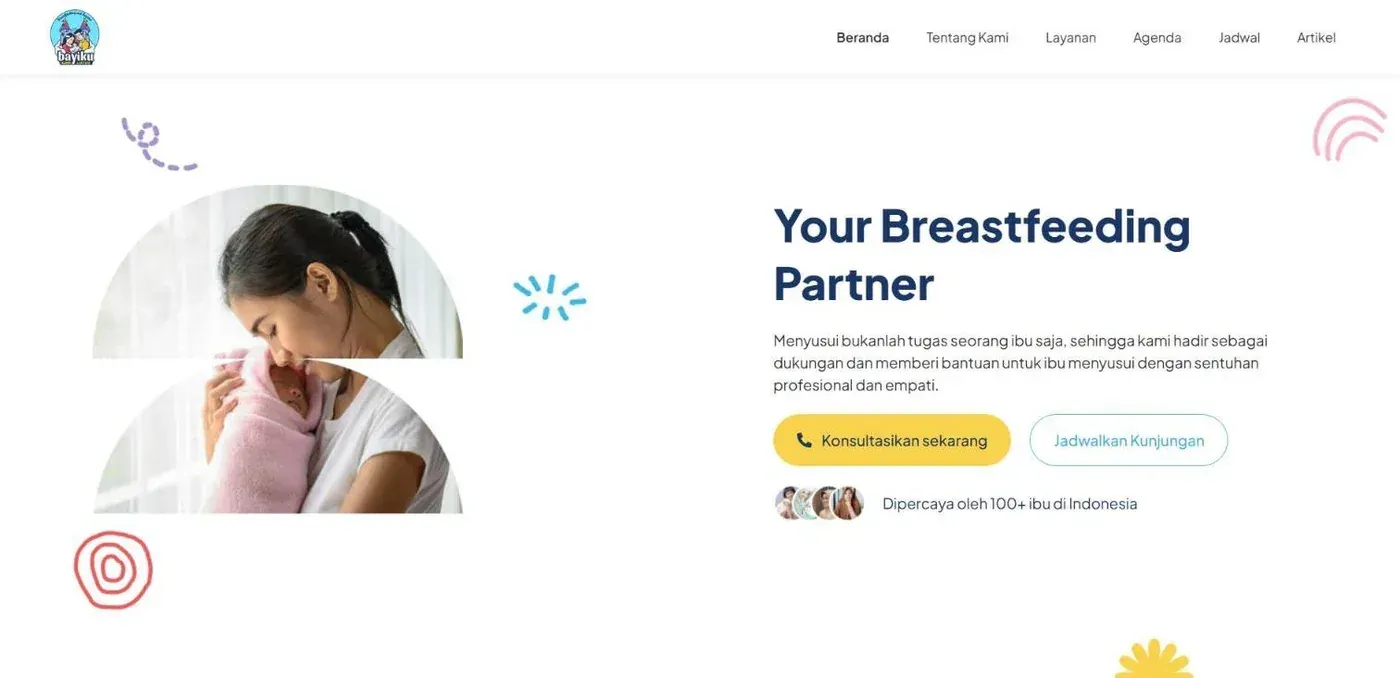 Website Klinik Laktasi Bayiku Jogja