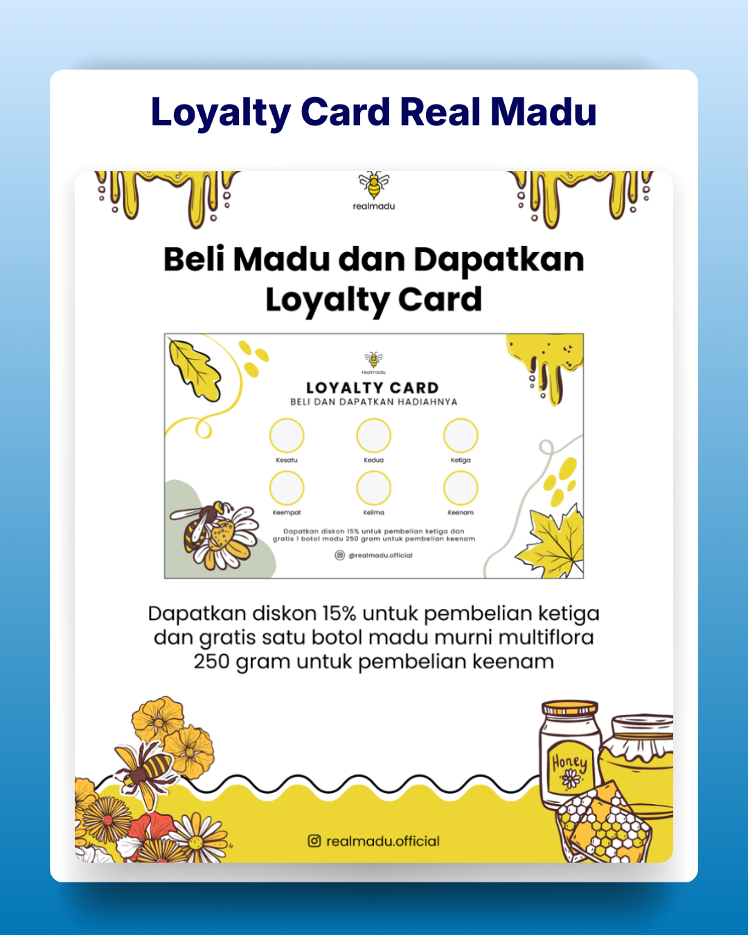 Portofolio-Loyalty Card Real Madu